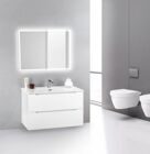 Тумба с раковиной BELBAGNO ETNA 39-80 Bianco Lucido