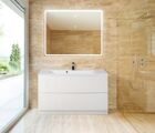 Тумба напольная с раковиной BELBAGNO MARINO-100 Bianco Lucido