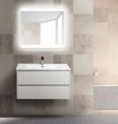 Тумба с раковиной BELBAGNO KRAFT-90 Bianco Opaco