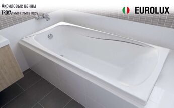 Акриловая ванна EUROLUX TROYA 170x75