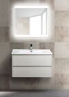 Тумба с раковиной и столешницой BELBAGNO KRAFT-80 Bianco Opaco