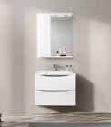 Зеркальный шкаф BELBAGNO MARINO-SPC-600/750-1A-BL-P Bianco Lucido