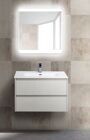 Тумба с раковиной и столешницой BELBAGNO KRAFT-70 Bianco Opaco