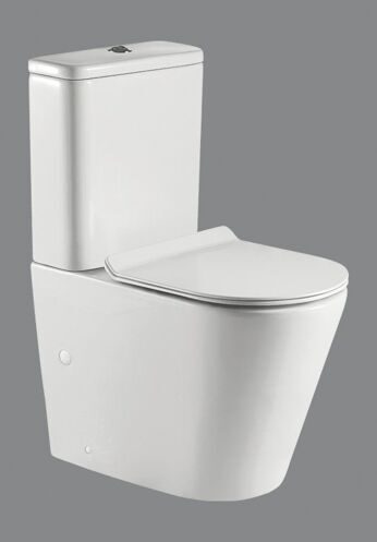 Унитаз-компакт безободковый BELBAGNO FLAY-R BB2149CPR с бачком и сиденьем BB2111SC