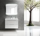 Тумба с раковиной и зеркалом BELBAGNO VITTORIA-90 Bianco Lucido