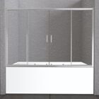 Душевая шторка на ванну BELBAGNO UNIQUE-VF-2-150/180-140-P-Cr