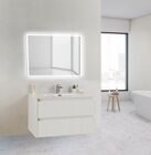 Тумба с раковиной BELBAGNO KRAFT 39-80 Bianco Opaco